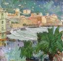 Carl Moll, Rapallo im Winter, 1932, Öl auf Holz, 34,5 × 35,5 cm, Privatbesitz, Courtesy W & K W ...