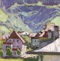 Carl Moll, Aus Bad Hofgastein, 1935, Öl auf Holz, 35,5 × 34 cm, Privatbesitz, courtesy Kunsthan ...