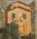 Carl Moll, Landschaft bei Rapallo, 1931, Öl auf Leinwand, 60 × 60 cm, Unbekannter Besitz