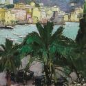 Carl Moll, Rapallo, 1932, Öl auf Holz, 35,5 × 34 cm, Privatbesitz