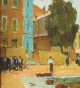 Carl Moll, Sanary-sur-Mer, 1928 um, Öl auf Holz, 33,7 × 35 cm, Privatbesitz