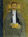 Koloman Moser, Rudolf Steindl, Schwager des Künstlers, um 1910, Öl auf Leinwand, 100 x 75 cm, B ...