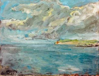 Georg Eisler, Vor Dover I, 1965, Öl auf Leinwand, 40 × 50 cm, Gerhard Habarta, Seebenstein