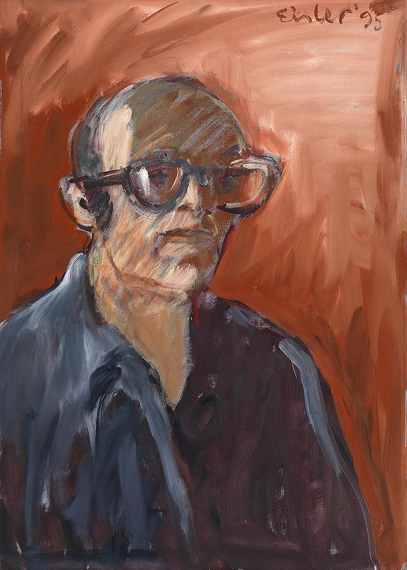 Georg Eisler, Sixtyseven, 1995, Öl auf Leinwand, 70 × 50 cm, Wien Museum, Inv.-Nr. 245984