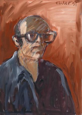Georg Eisler, Sixtyseven, 1995, Öl auf Leinwand, 70 × 50 cm, Wien Museum, Inv.-Nr. 245984
