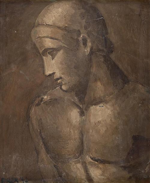 Georg Eisler, Apollo, 1942, Öl auf Holz, 70 × 52,5 cm, Georg und Alice Eisler – Fonds für bilde ...