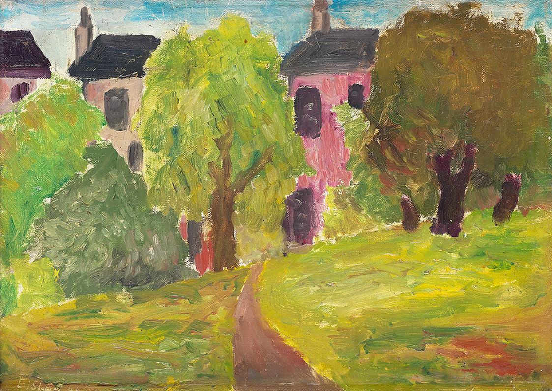 Georg Eisler, Primrose Hill I, 1946, Öl auf Leinwand, 25 × 35 cm, Georg und Alice Eisler – Fond ...