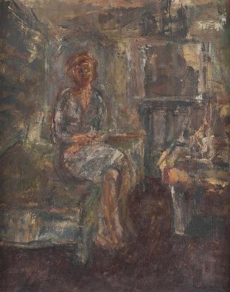 Georg Eisler, Porträt Eva, 1958, Öl auf Leinwand, 55 × 43,5 cm, Georg und Alice Eisler – Fonds  ...