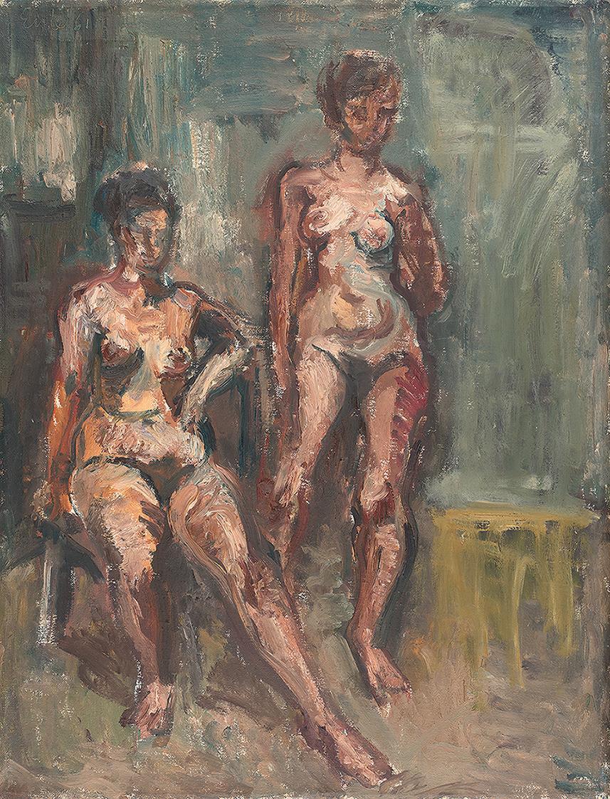 Georg Eisler, Zwei Akte, 1961, Öl auf Leinwand, 51,5 × 40 cm, Georg und Alice Eisler – Fonds fü ...