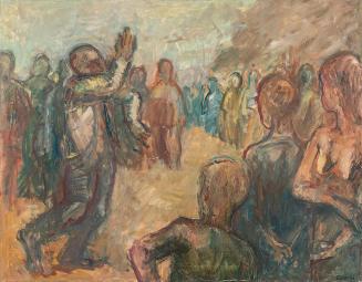 Georg Eisler, König Davids Tanz, 1963, Öl auf Leinwand, 70 × 90 cm, Georg und Alice Eisler – Fo ...
