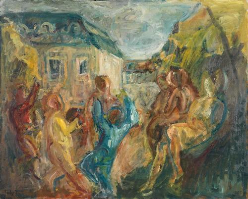 Georg Eisler, Park II, 1964, Öl auf Leinwand, 100 × 80 cm, Wien Museum MUSA, Inv.-Nr. MUSA-ALT  ...
