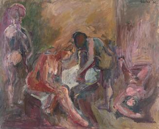 Georg Eisler, Vier Frauen, 1966, Öl auf Leinwand, 80 × 100 cm, Georg und Alice Eisler – Fonds f ...