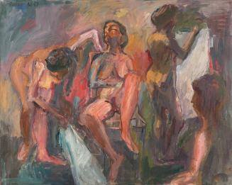 Georg Eisler, Vier Frauen, 1966–1967, Öl auf Leinwand, 79 × 100 cm, Georg und Alice Eisler – Fo ...