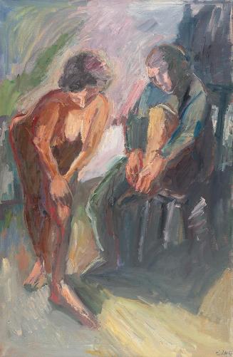 Georg Eisler, Morgen, 1967, Öl auf Leinwand, 130 × 86 cm, Georg und Alice Eisler – Fonds für bi ...