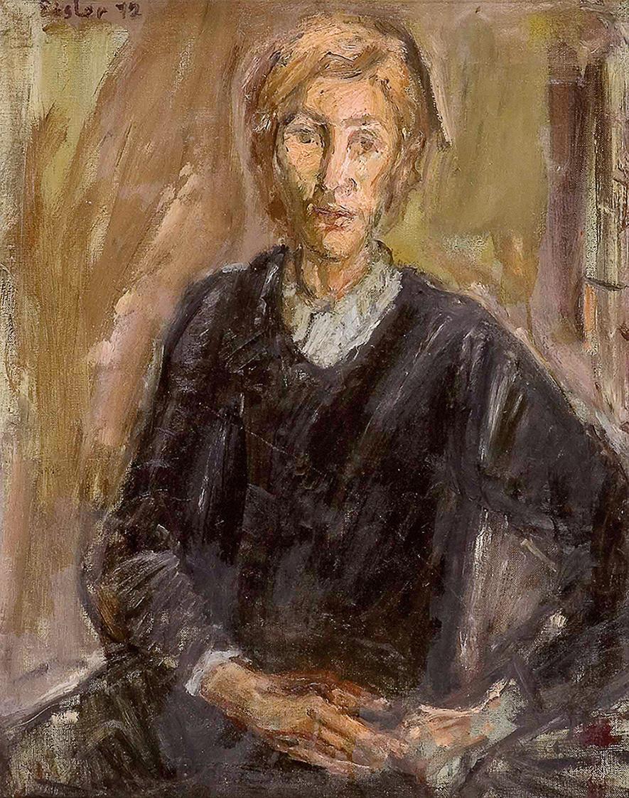 Georg Eisler, Porträt Michael Müller, 1972, Öl auf Leinwand, 60 × 48 cm, DI Franz Waldner