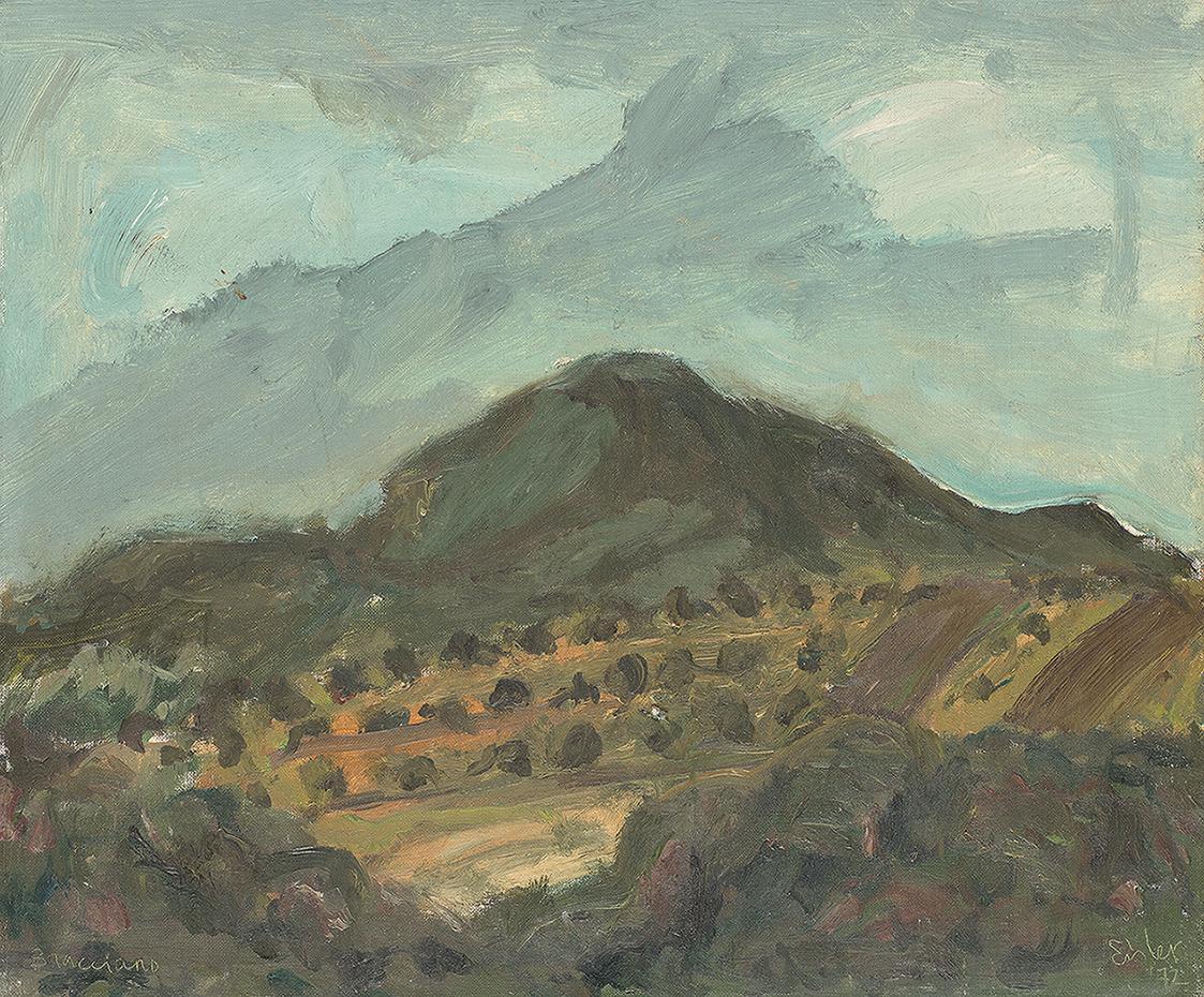 Georg Eisler, Bracciano, 1972, Öl auf Leinwand, 24,9 × 29,8 cm, Georg und Alice Eisler – Fonds  ...