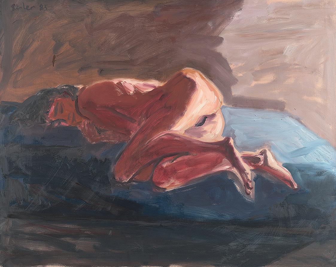 Georg Eisler, Liegende, 1985, Öl auf Leinwand, 80 × 100 cm, Georg und Alice Eisler – Fonds für  ...