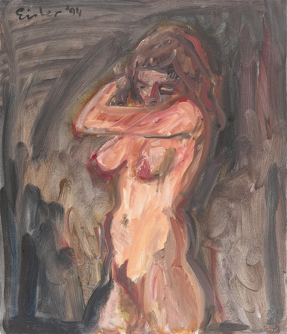 Georg Eisler, Aniko, 1994, Öl auf Leinwand, 69,8 × 60 cm, Georg und Alice Eisler – Fonds für bi ...