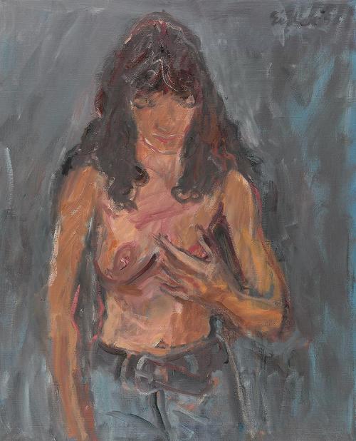 Georg Eisler, Aniko I, 1993, Öl auf Leinwand, 80 × 65 cm, Georg und Alice Eisler – Fonds für bi ...