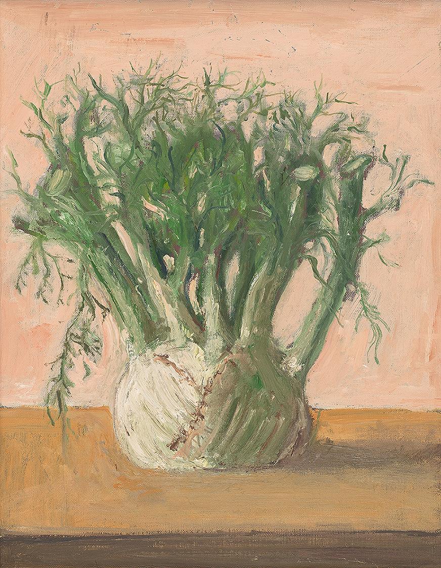 Georg Eisler, Fenchel, 1982, Öl auf Leinwand, 35 × 27 cm, Sammlung Konrad, Wien