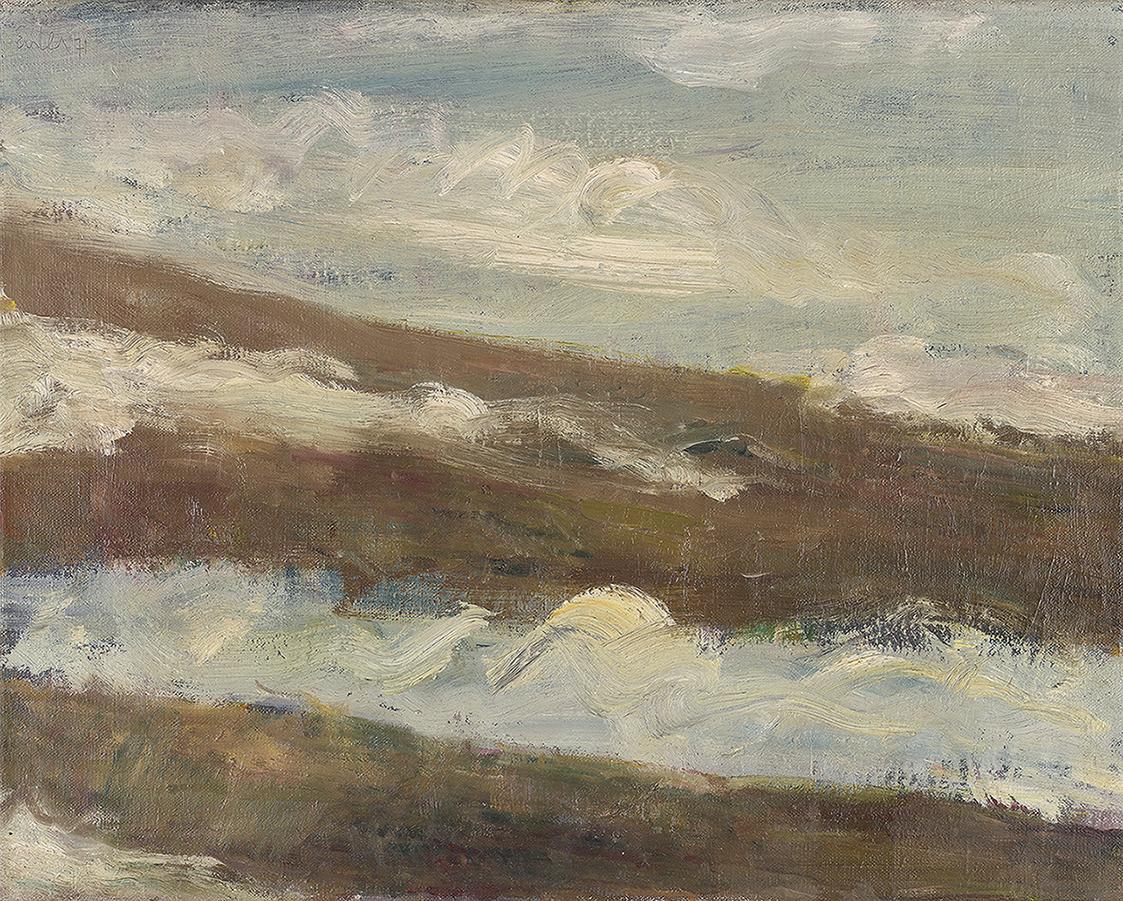 Georg Eisler, Marshes, 1971, Öl auf Leinwand, 40 × 50,3 cm, Georg und Alice Eisler – Fonds für  ...