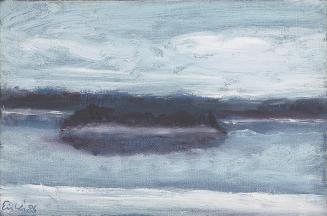 Georg Eisler, Djurö II, 1986, Öl auf Leinwand, 12,5 × 18 cm, Georg und Alice Eisler – Fonds für ...