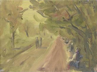 Georg Eisler, Praterherbst, 1988, Öl auf Leinwand, 30 × 40 cm, Georg und Alice Eisler – Fonds f ...