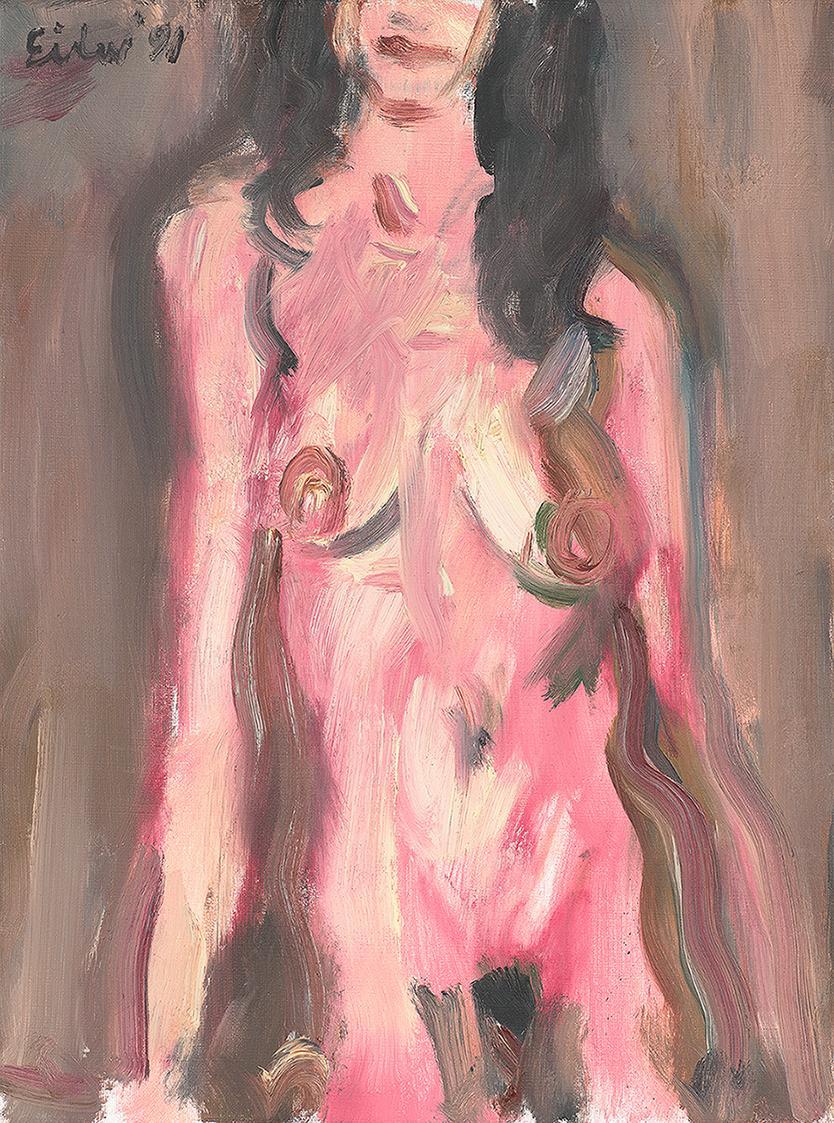 Georg Eisler, Roter Torso, 1991, Öl auf Leinwand, 40 × 30 cm, Georg und Alice Eisler – Fonds fü ...