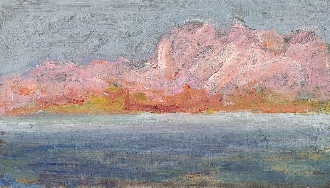 Georg Eisler, Meerstück, undatiert, Öl auf Leinwand, 20 × 35 cm, Georg und Alice Eisler – Fonds ...