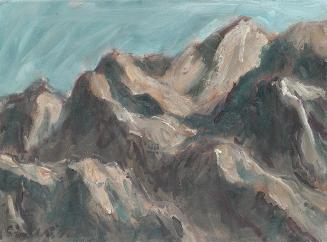 Georg Eisler, Bei Kuchl, 1992, Öl auf Leinwand, 30 × 40 cm, Georg und Alice Eisler – Fonds für  ...