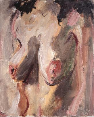 Georg Eisler, Torso, 1990, Öl auf Leinwand, 34 × 27,5 cm, Collection N. und D. Schubert, Heidel…