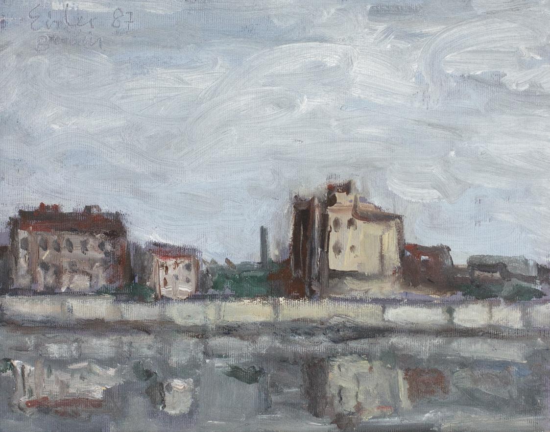 Georg Eisler, Berlin, 1987, Öl auf Leinwand, 24 × 30 cm, Privatbesitz
