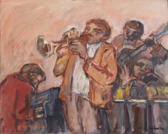 Georg Eisler, Arturo Sandoval, 1996, Öl auf Leinwand, 80 × 100 cm, Privatsammlung