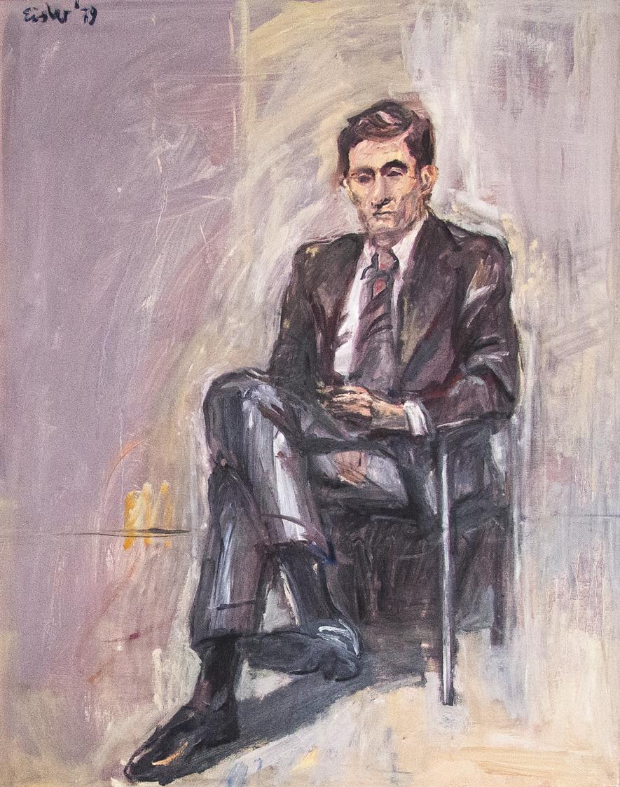 Georg Eisler, Porträt Hannes Androsch, 1979, Öl auf Leinwand, 100 × 80 cm, Privatbesitz Wien