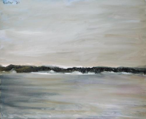 Georg Eisler, Grytnäs III, 1989, Öl auf Leinwand, 80 × 100 cm, Verbleib unbekannt