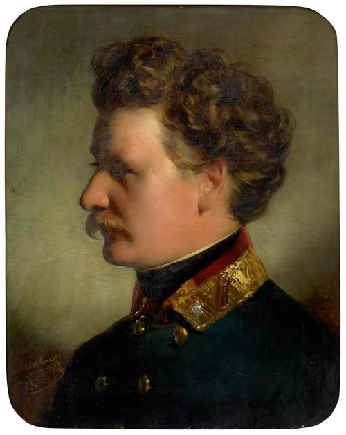 Friedrich von Amerling, Josef Amerling, der Bruder des Künstlers, 1852, Öl auf Leinwand, 52,6 × ...