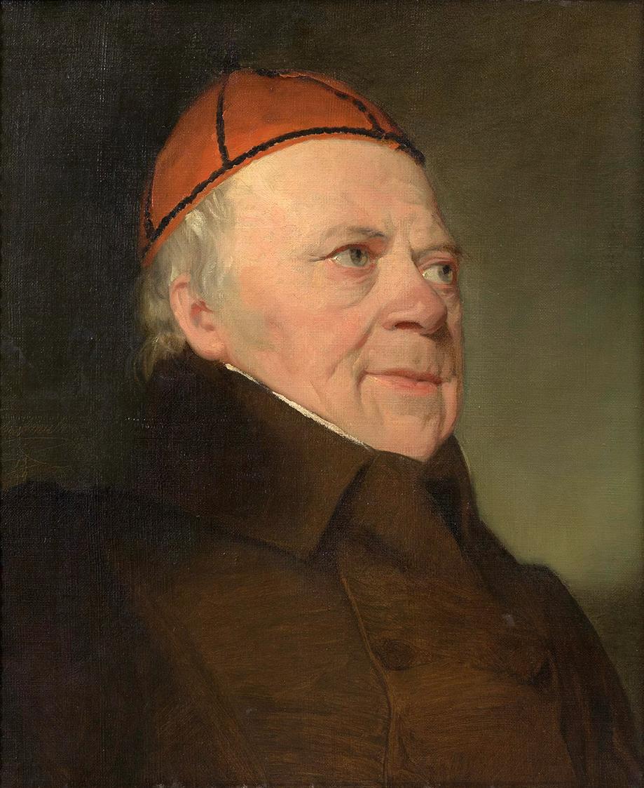 Friedrich von Amerling, Joseph Kaltenthaler, der Schwiegervater des Künstlers, 1833, Öl auf Lei ...