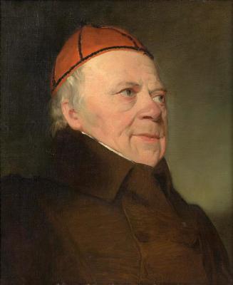 Friedrich von Amerling, Joseph Kaltenthaler, der Schwiegervater des Künstlers, 1833, Öl auf Lei ...