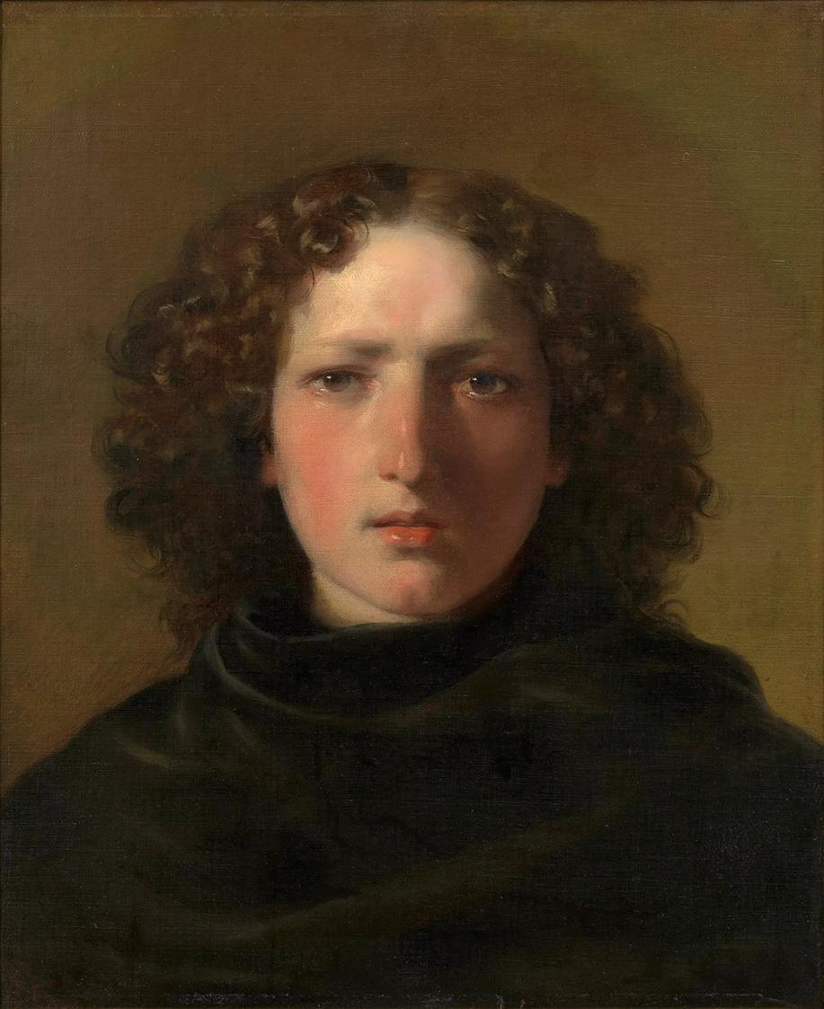 Friedrich von Amerling, Der Bildhauer Hans Gasser (1817–1868), 1839, Öl auf Leinwand, 50,4 × 41 ...