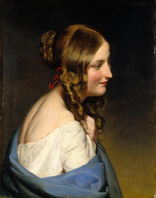 Friedrich von Amerling, Susanna als Verschämte, 1837, Öl auf Leinwand, 64 × 50,5 cm, Residenzga ...