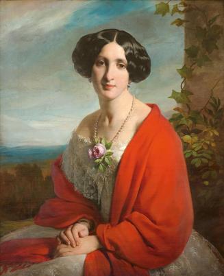 Friedrich von Amerling, Carolina Josepha Reichle, geb. Feldmüller (1831–1853), 1851, Öl auf Lei ...