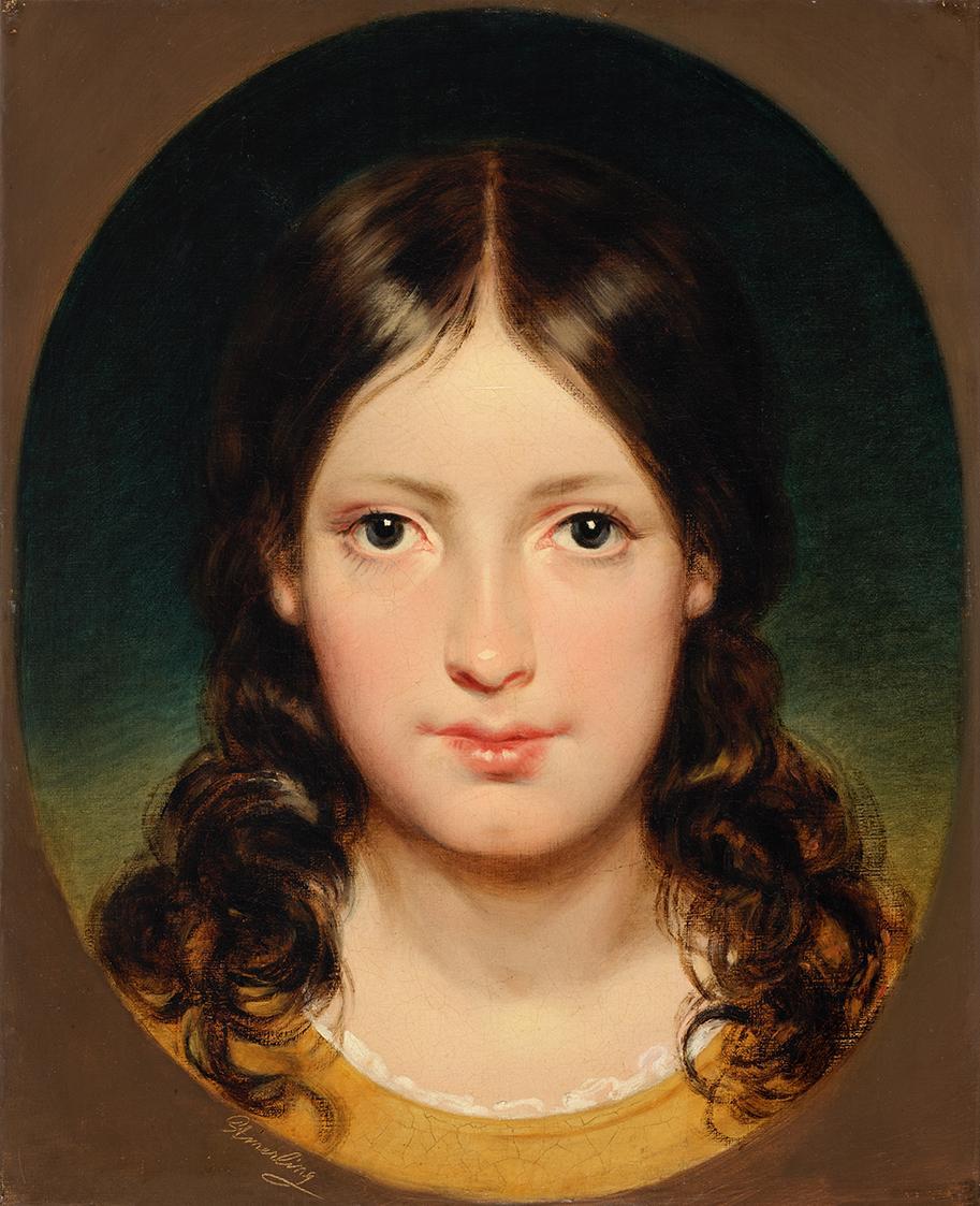 Friedrich von Amerling, Resi, 1838, Öl auf Leinwand, 39,5 × 32,5 cm, Moravská galerie v Brně, I ...