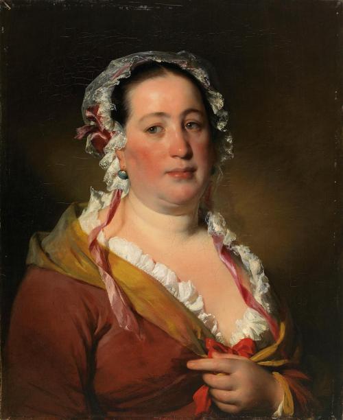 Friedrich von Amerling, Die Frau des Kunsthändlers Georg Plach, 1850, Öl auf Leinwand, 63 × 52  ...