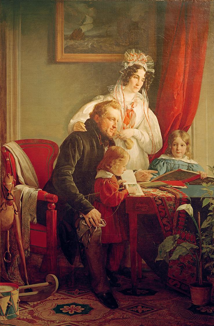 Friedrich von Amerling, August Graf Breunner-Enkevoirt (1796–1877) mit Ehefrau Maria, geb. Este ...