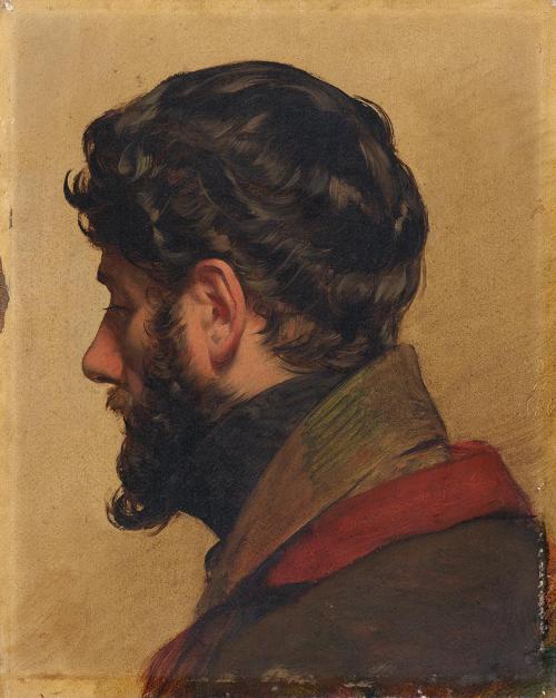 Friedrich von Amerling, Der Maler Franz Brudermann (1803–1858), um 1835, Öl auf Leinwand, 42,7  ...