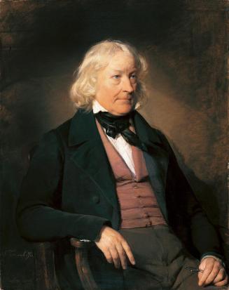 Friedrich von Amerling, Der Bildhauer Bertel Thorvaldsen (1770–1844), 1843, Öl auf Leinwand, 10 ...