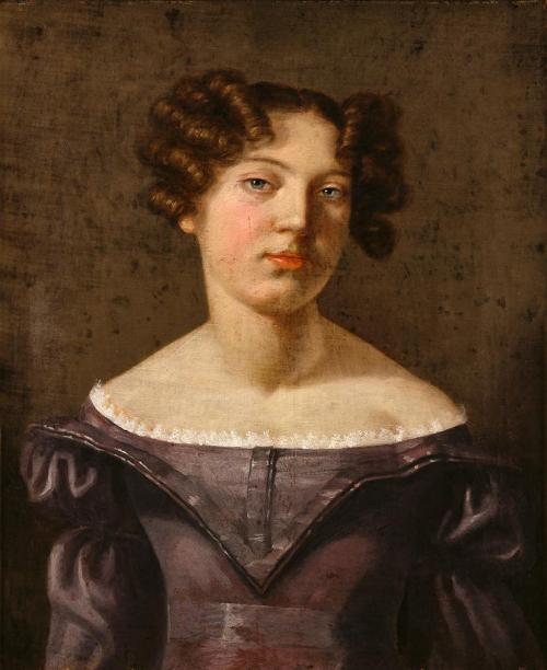 Friedrich von Amerling, Auguste Gräfin von und zu Daun (1804–1837), 1824, Öl auf Leinwand, Burg ...
