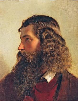 Friedrich von Amerling, Modell Anderlini aus Florenz, 1841, Öl auf Leinwand, 50,5 × 40,5 cm, Pr ...