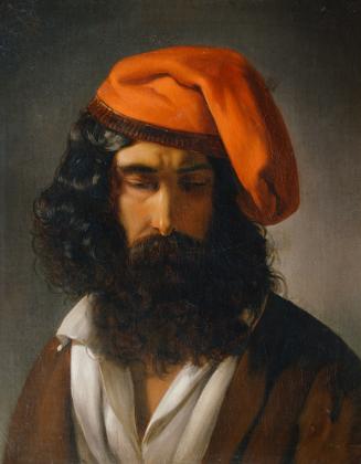 Friedrich von Amerling, Modell Menecuccio nach unten blickend, 1841, Öl auf Leinwand, 56,5 × 46…