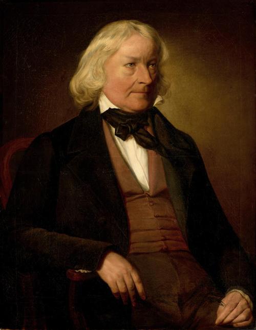 Friedrich von Amerling, Der Bildhauer Bertel Thorvaldsen (1770–1844), 1843, Öl auf Leinwand, 93 ...